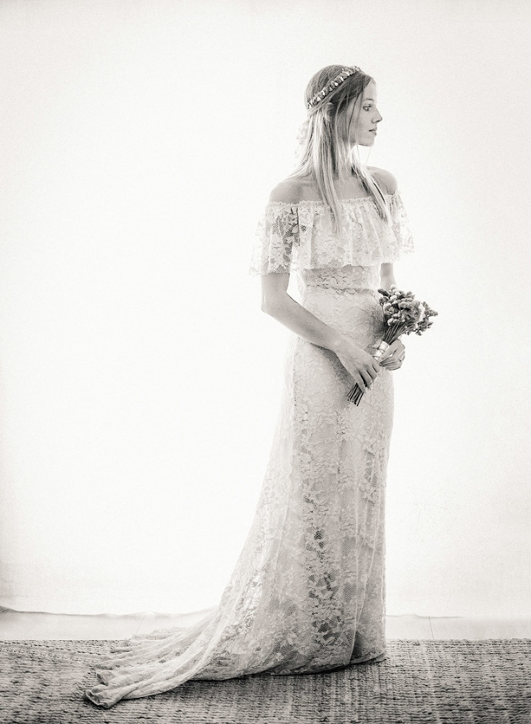 Foto de Sonho Inspiração Casamento fotos Noiva vestido romântico Bridal Dress Bohemian Chic Romantic Wedding inspiration