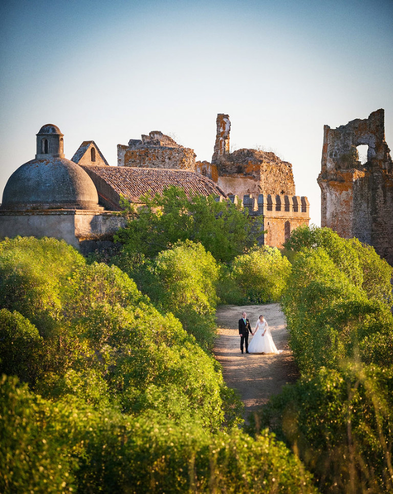 38 Foto de Sonho Casamento no Alentejo com fotos de noivos no Castelo ao por do Sol